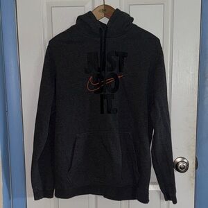 Nike Men's Dark Gray Hoodie